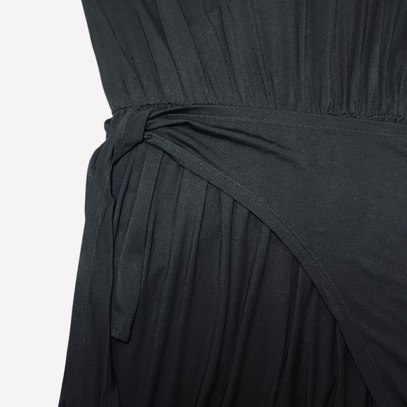 Lovers & Friends Tarin Mini Black Dress Tie Waist Short Sleeve Size Medium NEW - Picture 8 of 15